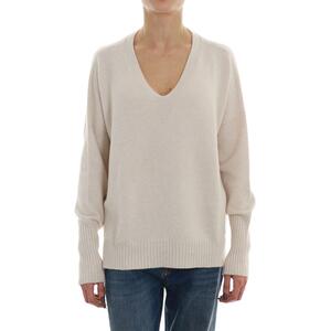 MAGLIA SCOLLO V BURRO